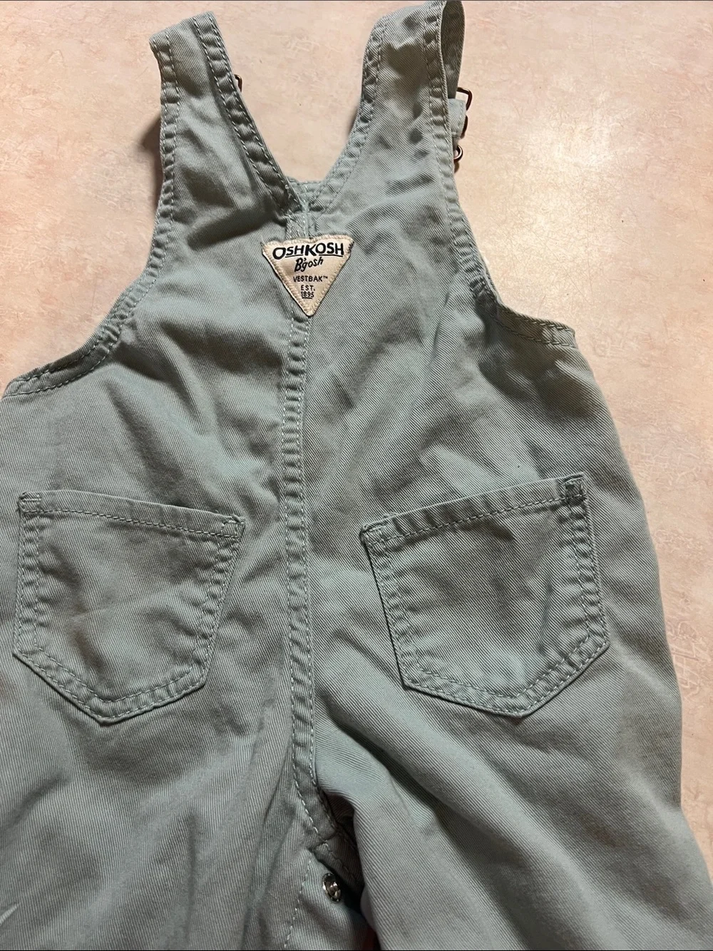 OshKosh B'gosh Toddler Light Sage Green Overalls